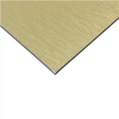 Kompozitné panely zo zlatého brúseného hliníka